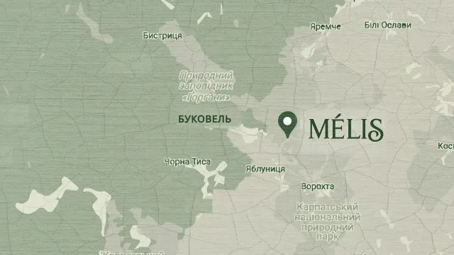 Mélis — карта розташування поряд з Буковелем